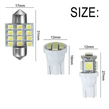 12SMD LED Lumini LED-uri De 5-T10 5SMD LED 4-T10 8SMD Masina Alb Plafon Interior