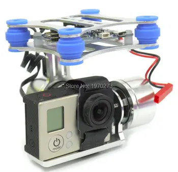 CNC cu 2 Axe de Metal Brushless Gimbal FPV Quadcopter BGC w/ Controller pentru GoPro 3 Camera Walkera X350 Pro