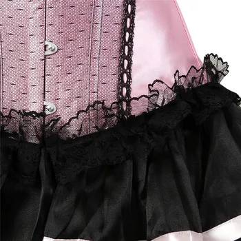 Sapubonva corsete și bustiers plus dimensiune burlesc dantelei talie antrenor overbust corset dantela gotic corselet lenjerie bască