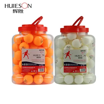 Huieson 60pcs/baril Profesional de 3 Stele, Masa de Tenis, Mingi de 40+mm 2.8 g Plastic ABS Minge de Ping-Pong Galben Alb pentru Formarea Clubului