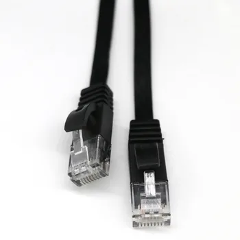 1M/2M/3M/5M/10M/15M/20M RJ45 CAT6 Rețea Ethernet LAN Cablu Plat UTP Patch Router Interesant Mulțime Ultra Subțire și Profil Plat