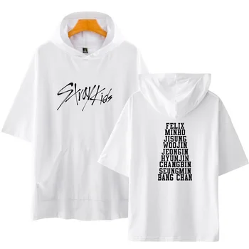 Kpop fără stăpân Copii Hooded t shirt Femei Bărbați Harajuku Hip Hop tricou Straykids Toate Statele Nume Tipărite tricou Streetwear Haine