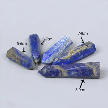 1 buc Colecție Naturale Albastru Lapis lazuli Piatră de Cuarț de Cristal Punct Specimen de Vindecare de Pietre Decor Acasă bagheta punct Chakra stone