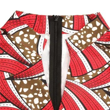 Femei Africane Ankara Print Maxi Dress Tradiționale Tinutele Casual Tinuta 2021 Moda Lotus Maneca V Gat Africane Rochii Femei