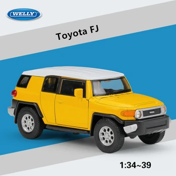 WELLY 1:36 Toyota FJ aliaj model de masina de masina de Simulare de Colectare de jucării pull-spate vehicul Cadou de colectie