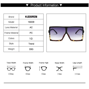 Noua Moda 2020 ochelari de Soare pentru Femei Clasic Pătrat Foarte Mare de Ochelari supradimensionate Doamnelor Nuante Pătrat Ochelari de Soare de sex Feminin Oculos