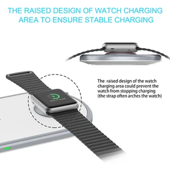 3 in 1 Wireless Charger Pad Qi Inducție 10W Rapid de Încărcare de Andocare Pentru Apple Watch 5 4 3 2 1 Airpods pro IPhone 11 Pro Max XS XR X