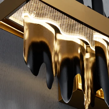 Noile led-uri moderne tranșee de perete de lumină de aur/negru dormitor living lămpi de perete luxury home decor dormitor corpuri de iluminat