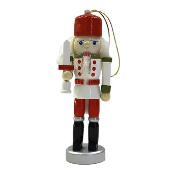 4buc de Lemn spargatorul de Nuci Papusa Soldat Figurine Miniaturale de Epocă, Lucrări de Păpuși de Anul Nou Crăciun Ornamente de Decor Acasă