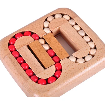 Senzoriale tactile jucărie Puzzle Teaser Creier Labirint și Nobil Șah Peg Solitaire Joc de Puzzle-uri Pentru Copii, Adulți Antistres