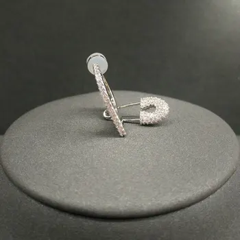 Cheny s925 argint octombrie, noul single pin inel cercei de sex feminin aur alb cercei simplu și design high-end