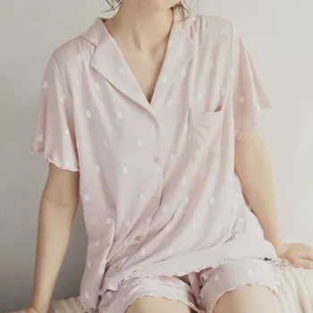 Pijamale Femei Din Bumbac Urs De Imprimare Pijamale Femei De Vară 2020 Modal Origine Japoneză Femei Costum Pijama Verano Mujer Set De Pijamale