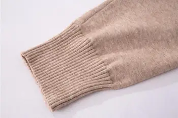 Noul set de pantaloni pentru Femei de moda costum de Toamna iarna Lână Cașmir Costum Tricotate V gât Pulover de Trening Femei din Două Piese Set tricot