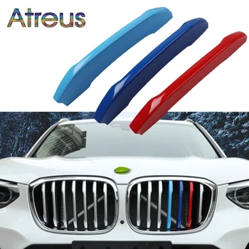 Atreus 3pcs Masina 3D Grila Fata Echipare Sport, Benzi de Acoperire Autocolante Pentru Noul BMW X3 X4 2018 2019 2020 G01 G02 M Accesorii electrice