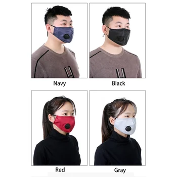 3PCS/20FILTERS Moda Fata Masca de Praf Supapa Anti-Poluare Ceata Mască de Respirație Pm2.5 Filtru De Praf Protecție Gura De Spălat Maska