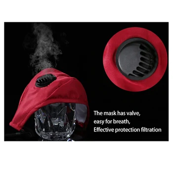 3PCS/20FILTERS Moda Fata Masca de Praf Supapa Anti-Poluare Ceata Mască de Respirație Pm2.5 Filtru De Praf Protecție Gura De Spălat Maska