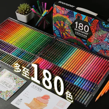 Rostogolească 160/180 Moale Acuarelă, Creioane Colorate Ulei Desen Creion de Culoare Set de Artist Bogat Pigment Vopsea de Colorat Creioane de Artă