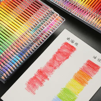 Rostogolească 160/180 Moale Acuarelă, Creioane Colorate Ulei Desen Creion de Culoare Set de Artist Bogat Pigment Vopsea de Colorat Creioane de Artă