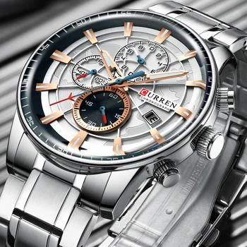 Ceasuri barbati CURREN de Lux de Top de Brand de Moda Cuarț Bărbați Impermeabil Ceas Cronograf de Afaceri Ceasuri Relogio Masculino