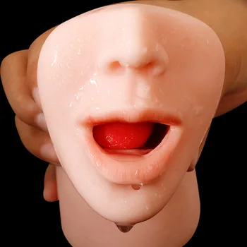 De Sex Masculin Masturbator Realist Gura Oral Cupa Aeronave Reale Intimă Produse Pentru Sex Adanc Pe Gat Gaura Jucărie Sexuală Pentru Bărbați