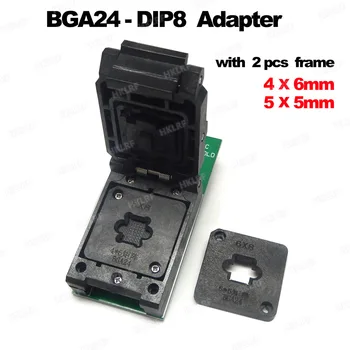 BGA24 să DIP8 Adaptoare pentru RT809H Programator +2 buc Chip Cadru IC Dimensiuni 6*4mm + 5*5mm Matrix