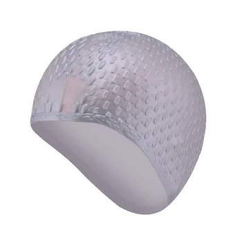 NOUL Cauciuc Siliconic Capac de Înot 3D Design Ergonomic Ureche Buzunare Bărbați Adulți Femei rezistent la apa de Înot Capace Pălărie de Înot Accesorii