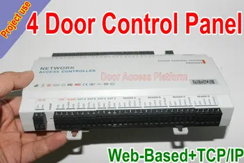 Proiect de utilizare 4 Usi de Acces Controler de Panou ControlBoard Web-based+Rețea TCP/IP Pentru 4 buc Ușă de RF Reader, Apăsați butonul