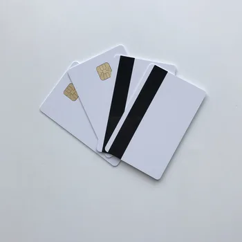 10buc/lot inkjet bandă Magnetică Card cu cip cu SLE4428 Chip,PVC Composite Card pentru Epson / Canon inkjet Printer contact ID card