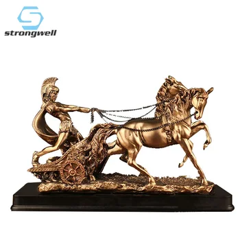 Strongwell De Epocă Romană Figurine Europene Rasina De Artizanat Acasă Decorare Accesorii De Birou Desktop Decor Cadouri