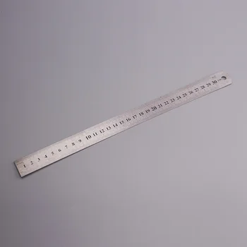 3Pcs din Oțel Inoxidabil Ruler Riglă de Metal pentru Scoala de Inginerie Desenul Birou 20cm/30cm/40cm