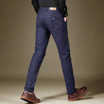 HCXY 2018 toamna noua moda Mens Pantaloni Casual de înaltă calitate de Brand Pantaloni de Afaceri de Îmbrăcăminte de sex masculin Bumbac Pantaloni Formale bărbați