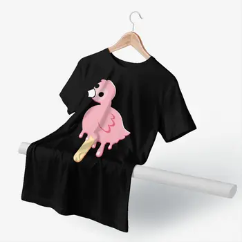 Flamingo Tricou Flamingo Moda T-Shirt Mâneci Scurte Tricou Barbati Imprimat Bumbac Tricou