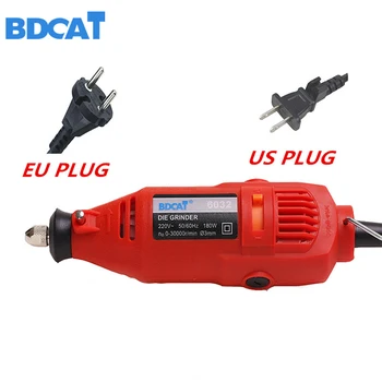BDCAT UE/SUA plug Polizor dremel DIY de Mână Electrice mini-Mașină de Găurit cu 122pcs Accesorii Viteză Variabilă instrumente Rotative Dremel