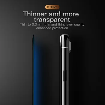 KUULAA Ecran Protector din Sticla Temperata Pentru iPhone 8 7 6 6S Plus Moale 3D Curbat Plin de Acoperire de Protecție, Sticlă Călită Film