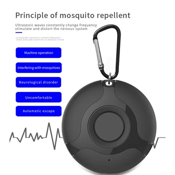 Cu ultrasunete împotriva Insectelor Electronice USB Anti Mosquito Repeller Dăunătorilor Pasăre Animal Respinge Instrument de Respingător Negru