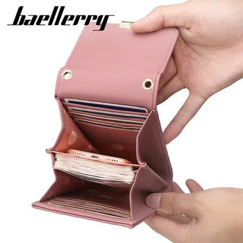 Baellerry Nou Lung Femei din piele portofel de mare capacitate ambreiaj geantă de mână sac de bani telefonul mobil femeie sac de mesager doamnelor geantă