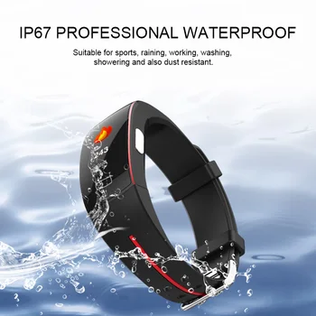 P3A Temperatura Corpului de Monitorizare a Brățării Inteligente ECG+PPG Rata de Inima tensiunea Sport Brățară Inteligent IP67 Waterpoof Smart Band