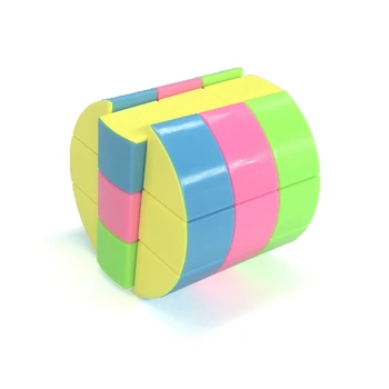 ZCUBE Nor 3-strat Cilindru 3x3 Cub Magic strat Cilindru viteza Puzzle Cub de Jucărie Colorat Jocuri de Minte Jucarii Educative pentru Baieti