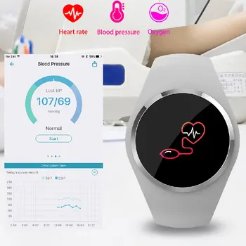KARUNO Ceas Inteligent T1 Ecran Color Bratara Tensiunii Arteriale Monitor de Ritm Cardiac Tracker de Fitness Bărbați Femei Bratara Smartwatch