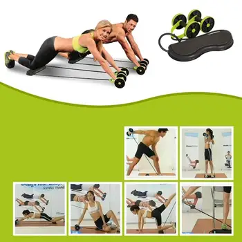 Fitness Abdominal Jante de Stretch Elastic Rezistența Abdominală Trage Coarda Instrument cu Role pentru Musculare Abdominale antrenor exercițiu