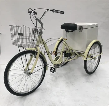 Electric Livrare bicicleta cu 7 trepte de Viteză Electric Takeaway Tricicleta Pedala de Livrare CarTravel Izolare Cutie Pentru
