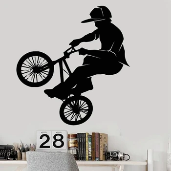 Bicicleta BMX Magazin Autocolant de Perete Personalizate Sport Postere Vinil Decalcomanii de Perete Decor Mural Mașină Windows Biciclete Sticlă Decal