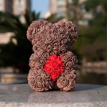 Conserve de Flori Artificiale de Trandafir Urs Xmas Birthady Cadou de Petrecerea de Nunta DIY Decor Ziua Îndrăgostiților Prietena Cadou Consumabile