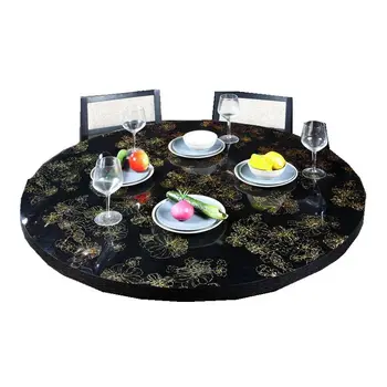 Personalizat Masă Rotundă mat Cafea, masă Scrub Moale de sticlă material PVC impermeabil Platan de masă capac de masă