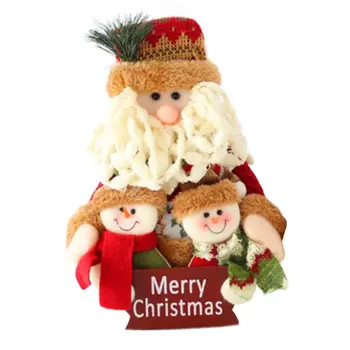 Decor de crăciun Păpușă Moș crăciun om de Zăpadă Drăguț Cadou Desktop Bumbac Colorat de Craciun pentru Decorarea Ornamente