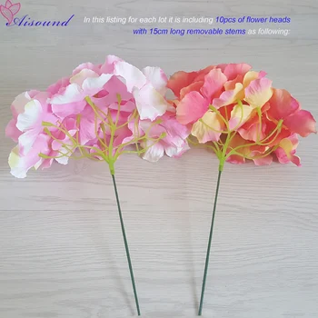 10buc 20cm Mari de Mătase Floare Hortensie Stem Floral Ramură Pentru Decor Nunta DIY Floral de Perete Consumabile