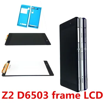 Testate LCD Display Pentru Sony Xperia Z2 D6502 D6503 D6543 L50W D6502D ecran Tactil Digitizer Cadru de Asamblare