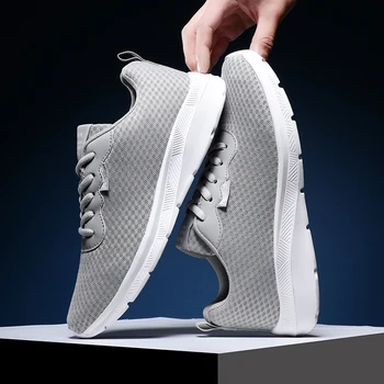 2020 Adidasi Barbati Pantofi Casual Dantela-up ochiurilor de Plasă Respirabil Usoare, Confortabile Pantofi Barbati de Moda, Plat Încălțăminte Zapatillas Hombre