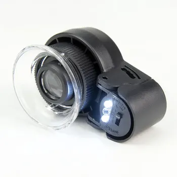 Portabil de Mărire 30X Iluminat Bijuterii Lupe Imprimare Textile Identifyng Lupă Cu LED-uri Bijuterie Lupă