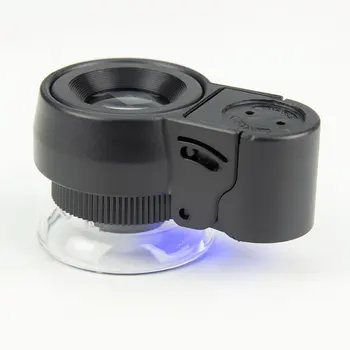 Portabil de Mărire 30X Iluminat Bijuterii Lupe Imprimare Textile Identifyng Lupă Cu LED-uri Bijuterie Lupă